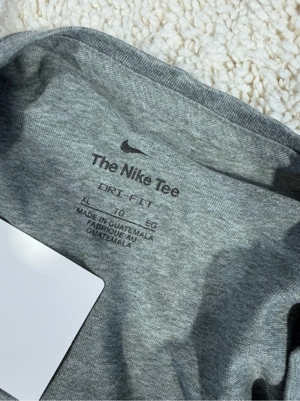 Nike Gray Long-Sleeve Boise State Tee with Blue Logo